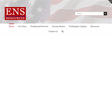 Tablet Screenshot of ensresources.com